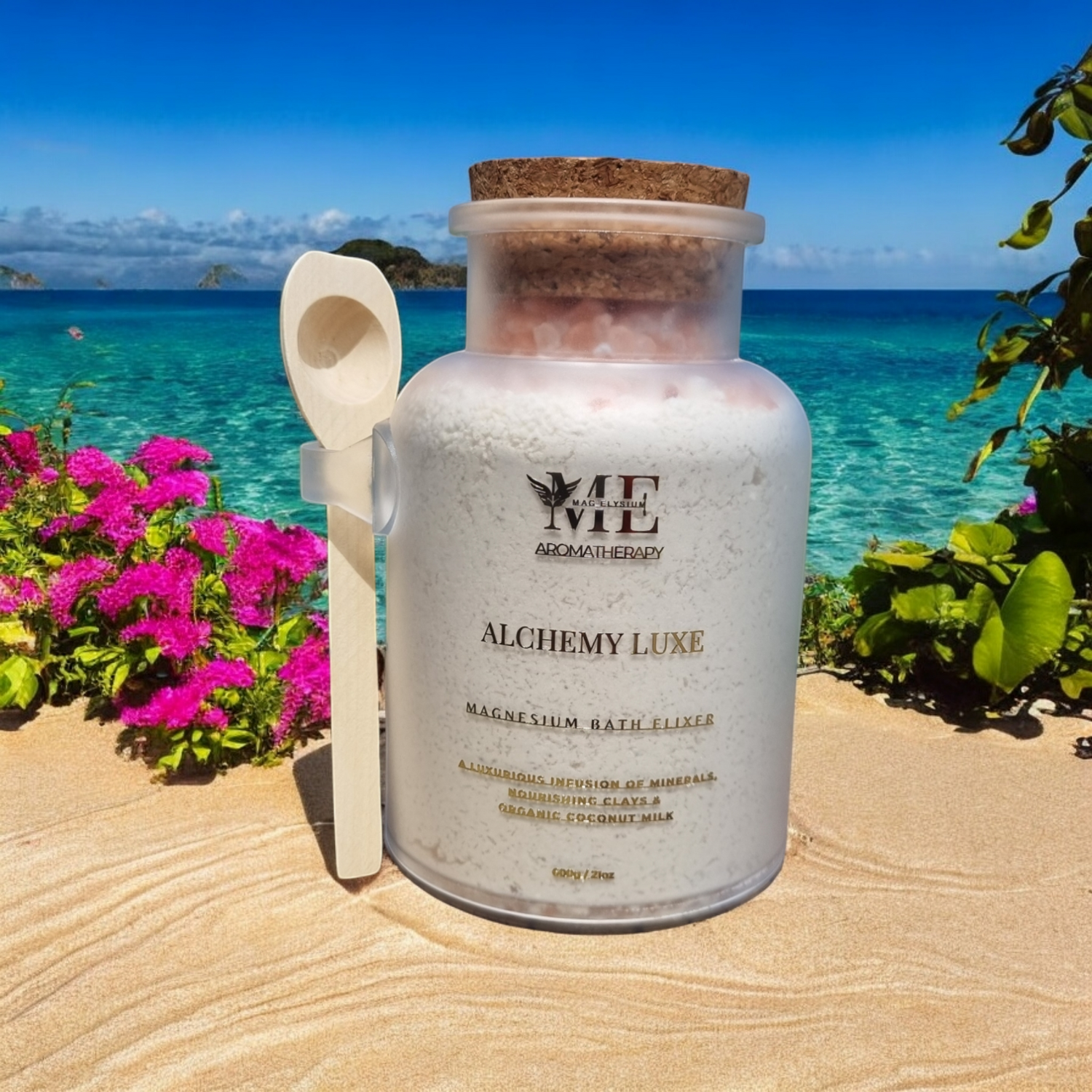 Alchemy Luxe Magnesium Bath Milk Elixer, Front Side